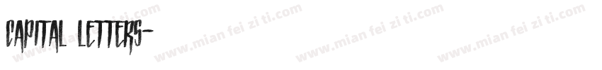 capital letters字体转换
